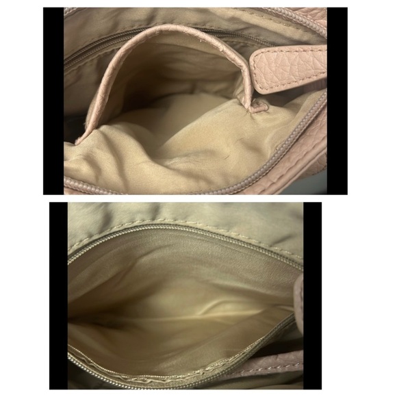 Preloved Nine West Textured Crossbody Adjustable Strap Bag Colour Shade of Peach - Picture 7 of 17